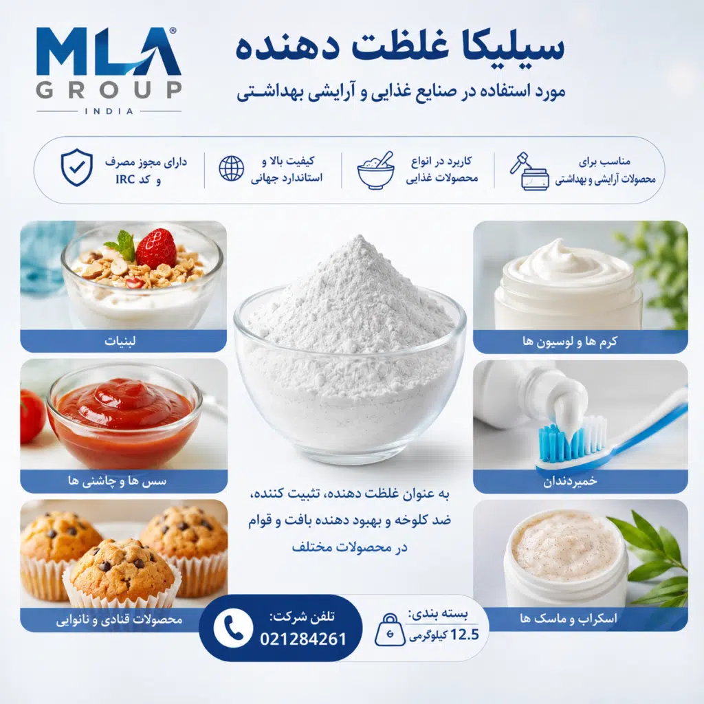 کاربرد سیلیکا غلظت دهنده